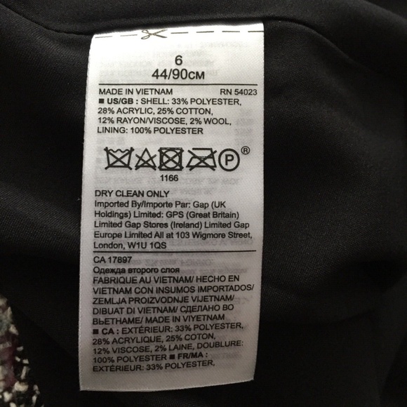 Banana Republic Women's Jumper Dress Tweed Sleeveless Lined Burgundy Size 6 NWT - Picture 15 of 16